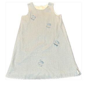 🌺Kelly's Kids Sleeveless Light Blue Dress with Butterfly Accents, Size 14 Girls